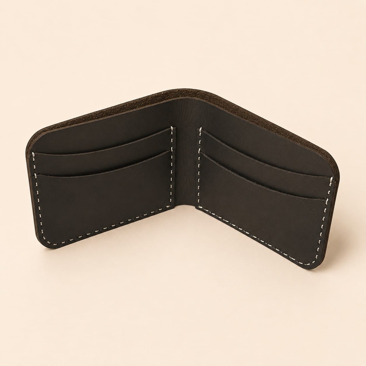 The Heritage Edge Wallet interior showing layered card compartments